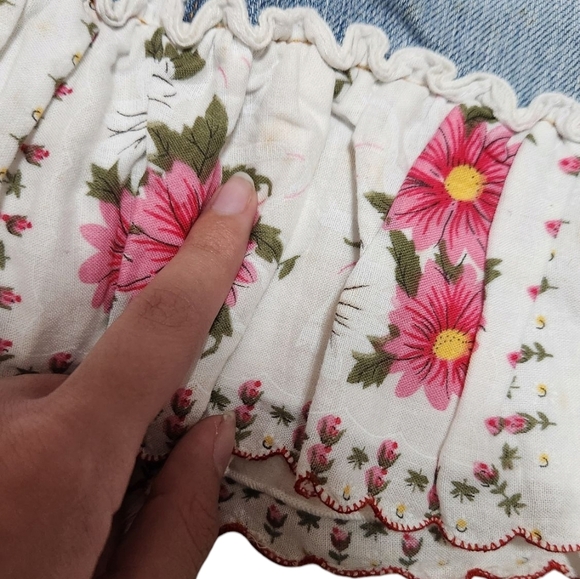 NWOT Abercrombie Vintage Denim Floral Skirt - Picture 7 of 10